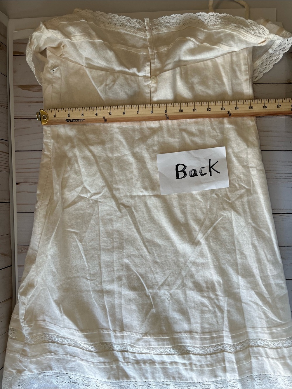 Ivory Ruffle Off-Shoulder Sundress - Picture 8 of 15